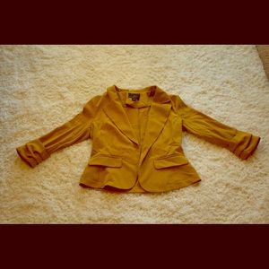 Mustard yellow blazer